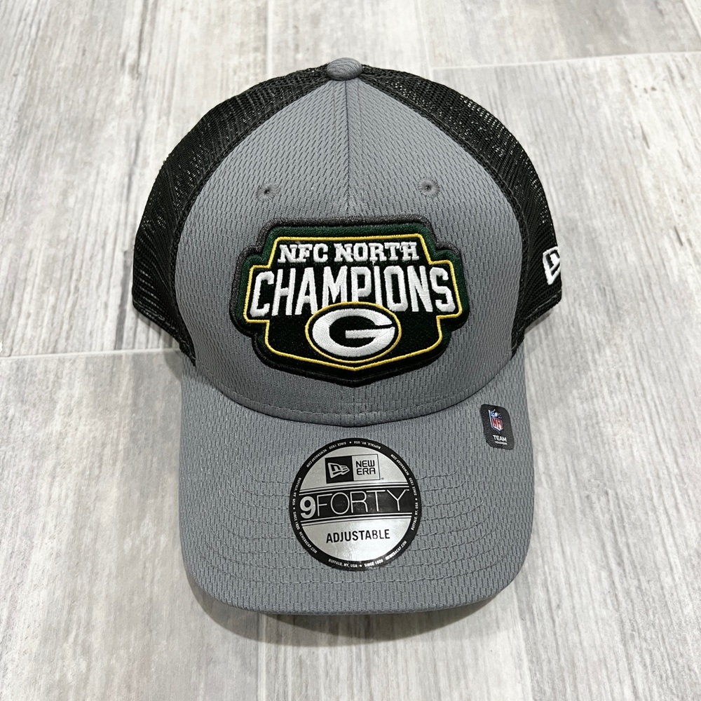 Green Bay Packers New Era 9FORTY NFC North Champions‎ 2Tone Gray NFL Hat